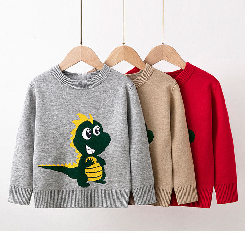 Kid Unisex Dinosaur Crochet Sweaters Wholesale 22113096