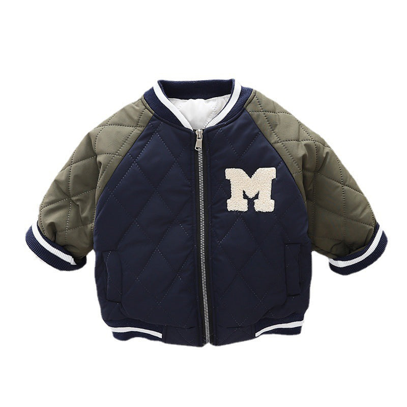 Baby Kid Unisex Color-blocking Alphabet Jackets Outwears Wholesale 221201197