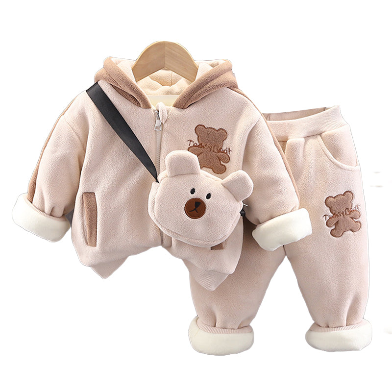 2 Pieces Set Baby Kid Unisex Letters Cartoon Jackets Outwears And Pants Wholesale 221201201