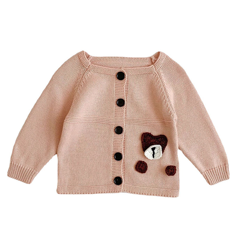 Baby Unisex Solid Color Cardigan Wholesale 22120154