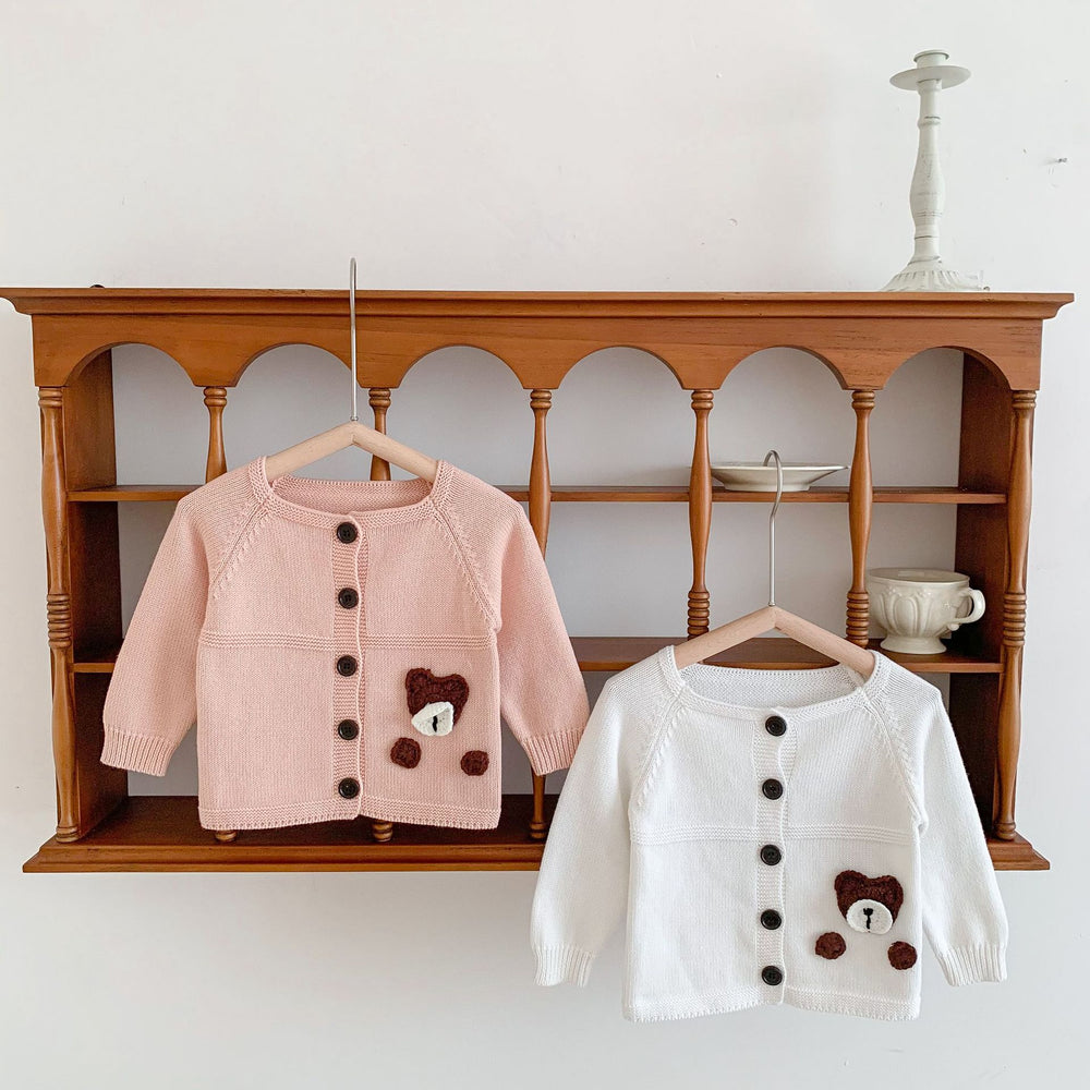 Baby Unisex Solid Color Cardigan Wholesale 22120154