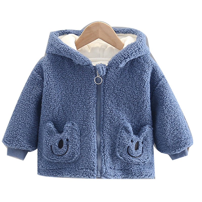 Baby Kid Unisex Solid Color Cartoon Jackets Outwears Wholesale 22120161
