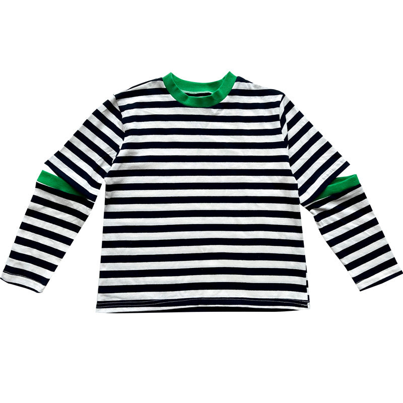 Baby Kid Unisex Striped Tops Wholesale 221202121