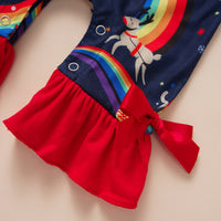Load image into Gallery viewer, Baby Unisex Cartoon Bow Print Christmas Jumpsuits Wholesale 22120213
