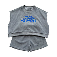 Load image into Gallery viewer, 2 Pieces Set Baby Kid Girls Letters Tops And Solid Color Shorts Wholesale 221202131
