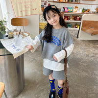 Load image into Gallery viewer, 2 Pieces Set Baby Kid Girls Letters Tops And Solid Color Shorts Wholesale 221202131
