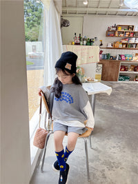 Load image into Gallery viewer, 2 Pieces Set Baby Kid Girls Letters Tops And Solid Color Shorts Wholesale 221202131
