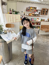Load image into Gallery viewer, 2 Pieces Set Baby Kid Girls Letters Tops And Solid Color Shorts Wholesale 221202131
