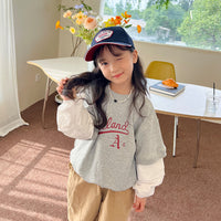 Load image into Gallery viewer, Baby Kid Girls Letters Color-blocking Tops Wholesale 221202141
