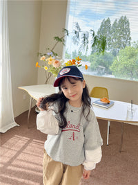 Load image into Gallery viewer, Baby Kid Girls Letters Color-blocking Tops Wholesale 221202141
