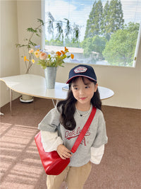 Load image into Gallery viewer, Baby Kid Girls Letters Color-blocking Tops Wholesale 221202141
