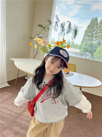 Load image into Gallery viewer, Baby Kid Girls Letters Color-blocking Tops Wholesale 221202141
