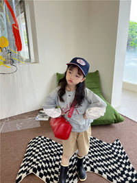 Load image into Gallery viewer, Baby Kid Girls Letters Color-blocking Tops Wholesale 221202141
