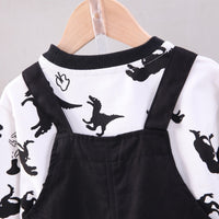 Load image into Gallery viewer, 2 Pieces Set Baby Kid Unisex Dinosaur Tops And Jumpsuits Wholesale 221202165
