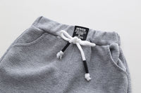 Load image into Gallery viewer, 2 Pieces Set Baby Kid Boys Solid Color Tops And Pants Wholesale 221202168
