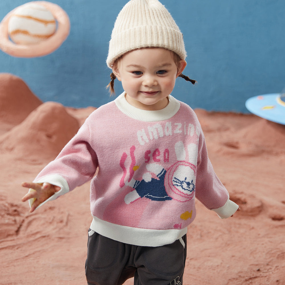 Baby Kid Unisex Letters Cartoon Sweaters Knitwear Wholesale 221202276