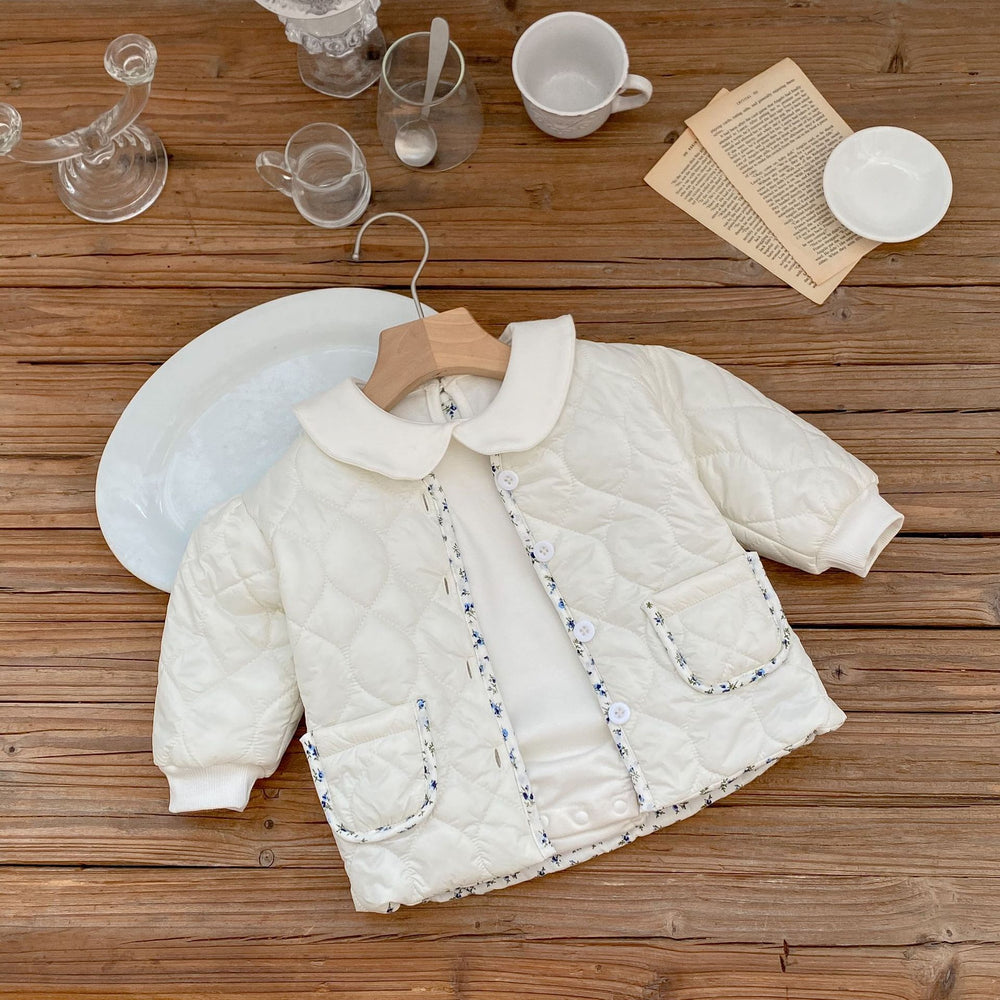 Baby Girls Flower Print Jackets Outwears Wholesale 221202321