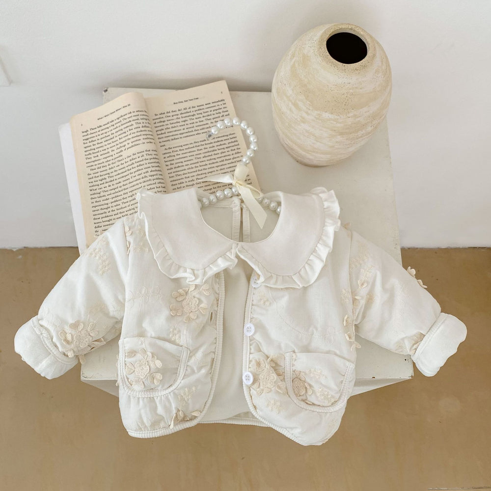 Baby Girls Flower Embroidered Jackets Outwears Wholesale 221202346