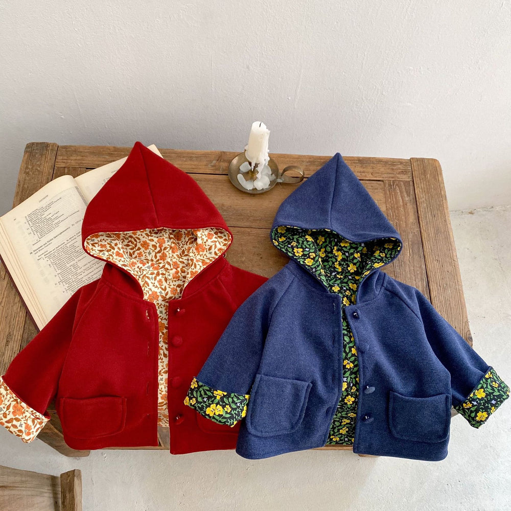 Baby Kid Unisex Solid Color Jackets Outwears Wholesale 221202349