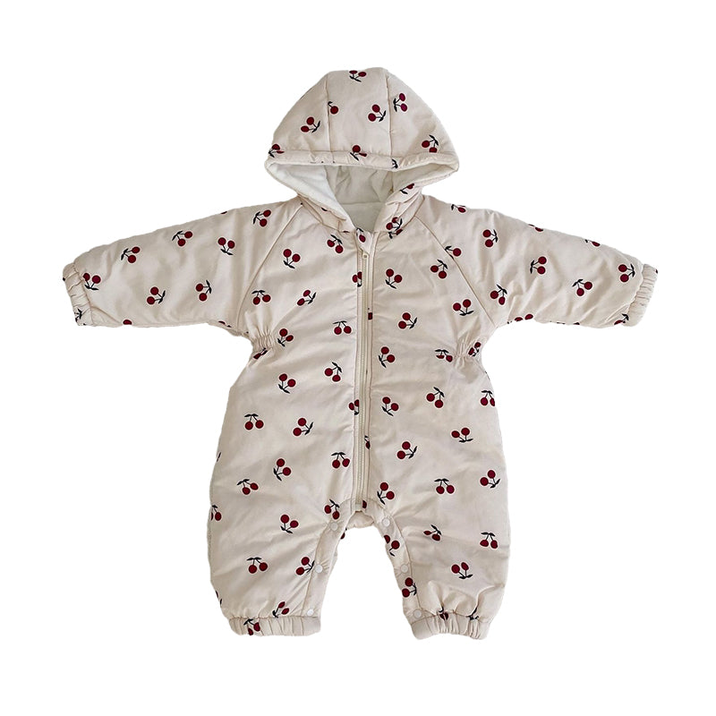 Baby Girls Fruit Print Jumpsuits Wholesale 221202350