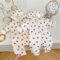 Load image into Gallery viewer, Baby Girls Fruit Print Jumpsuits Wholesale 221202350

