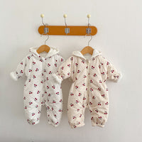 Load image into Gallery viewer, Baby Girls Fruit Print Jumpsuits Wholesale 221202350

