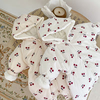 Load image into Gallery viewer, Baby Girls Fruit Print Jumpsuits Wholesale 221202350
