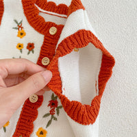 Load image into Gallery viewer, Baby Kid Girls Flower Crochet Vests Waistcoats Wholesale 221202358

