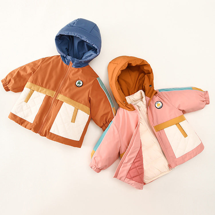 Baby Kid Unisex Color-blocking Cartoon Jackets Outwears Wholesale 221202373