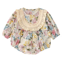 Load image into Gallery viewer, Baby Girls Flower Print Rompers Wholesale 221202399

