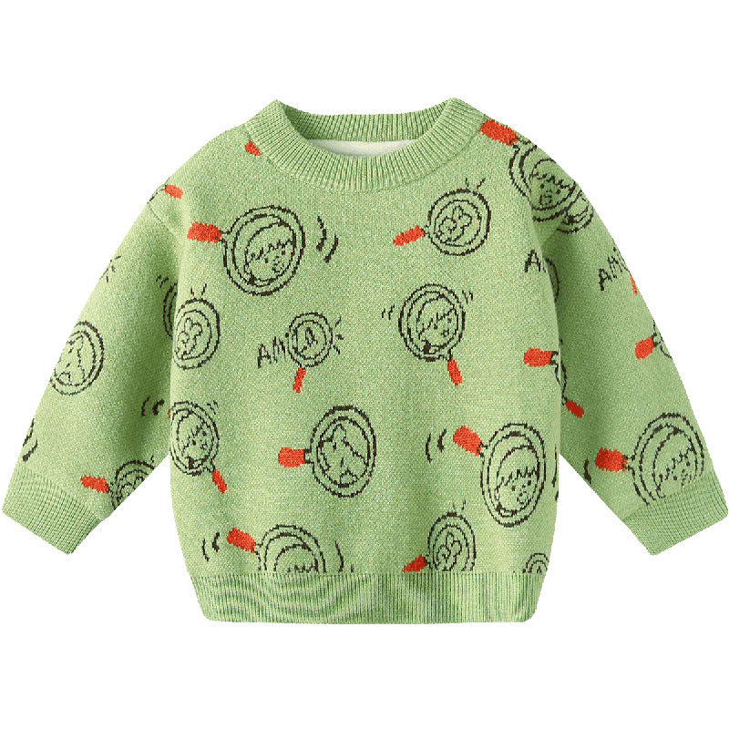 Baby Kid Unisex Cartoon Print Sweaters Wholesale 221202438