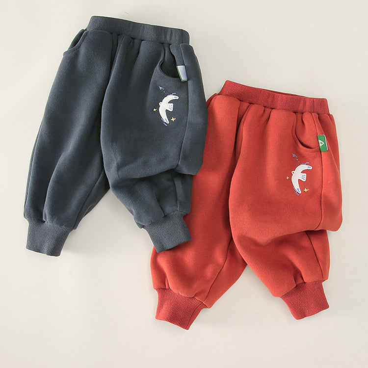 Baby Kid Unisex Cartoon Embroidered Pants Wholesale 221202453