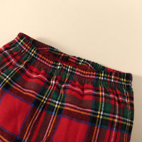Load image into Gallery viewer, 2 Pieces Set Baby Kid Girls Bow Tops And Checked Pants Wholesale 221202458
