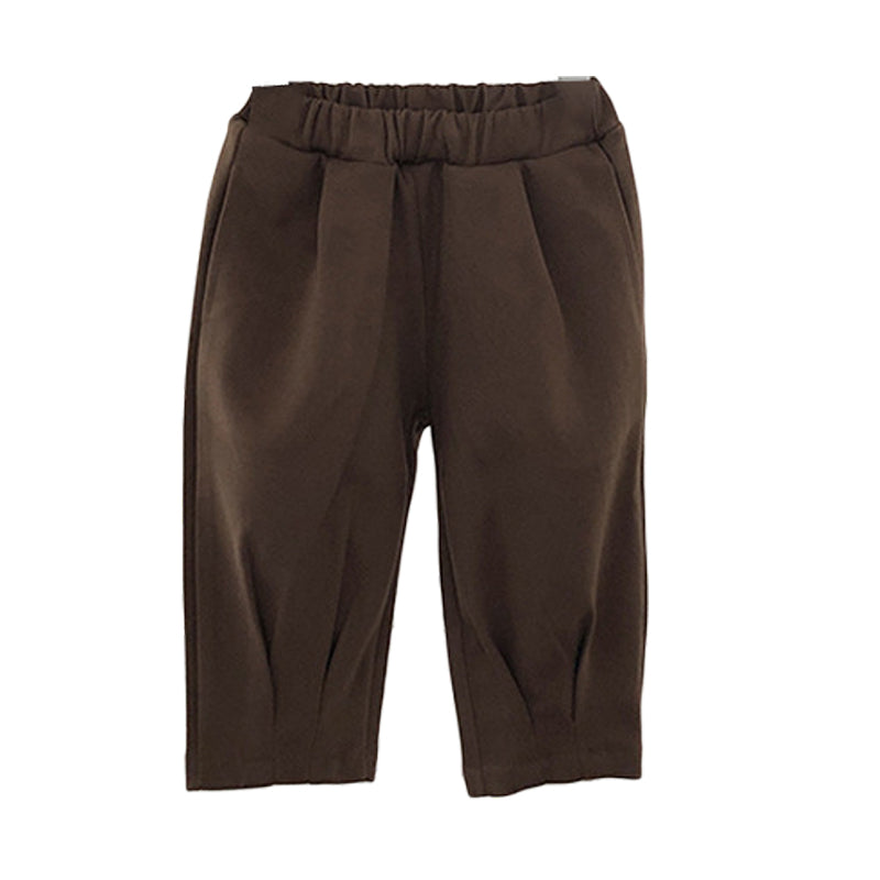Baby Kid Unisex Solid Color Pants Wholesale 221202512