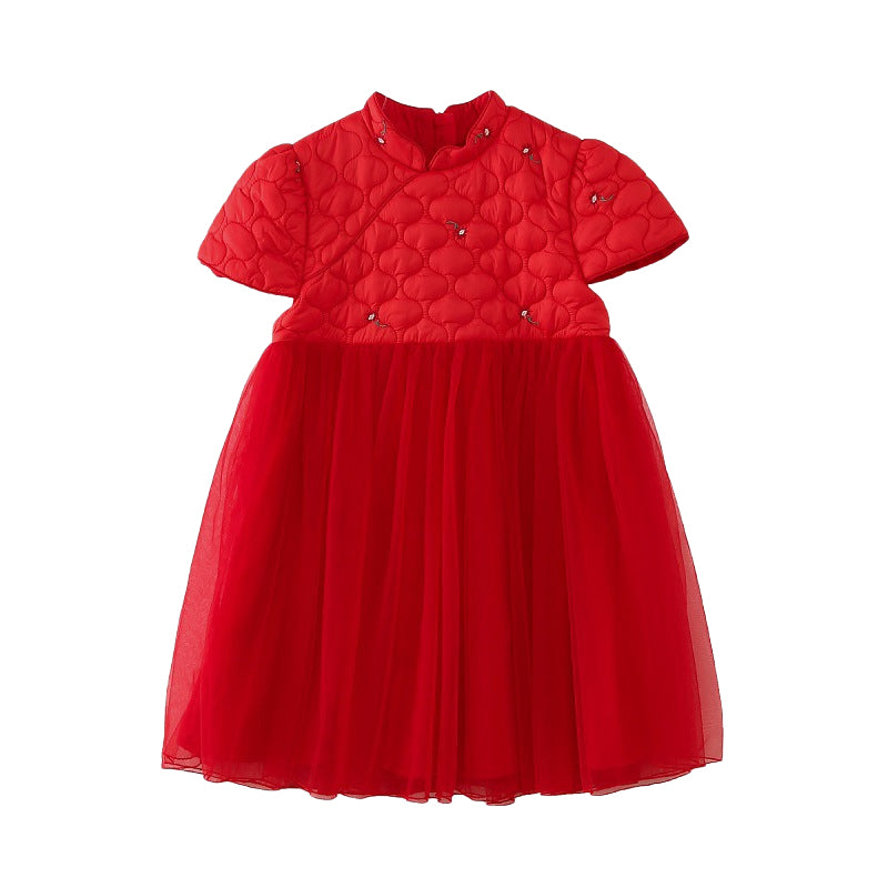 Baby Kid Girls Flower Lace Embroidered Dresses Wholesale 221202524