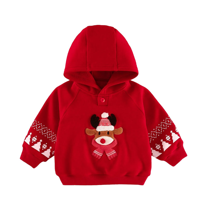 Baby Kid Unisex Cartoon Print Christmas Hoodies Swearshirts Wholesale 221202608