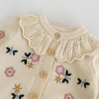 Load image into Gallery viewer, Baby Girls Flower Embroidered Cardigan Wholesale 221202617
