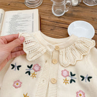 Load image into Gallery viewer, Baby Girls Flower Embroidered Cardigan Wholesale 221202617
