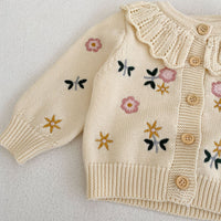 Load image into Gallery viewer, Baby Girls Flower Embroidered Cardigan Wholesale 221202617
