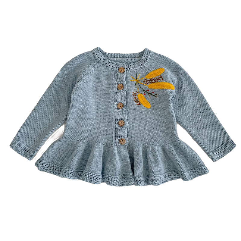 Baby Girls Embroidered Cardigan Wholesale 221202618