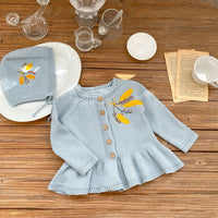Load image into Gallery viewer, Baby Girls Embroidered Cardigan Wholesale 221202618
