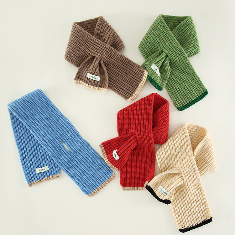 Baby Kid Unisex Letters Color-blocking Accessories Scarves Wholesale 221202630