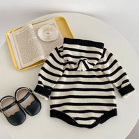 Load image into Gallery viewer, Baby Unisex Striped Crochet Rompers Wholesale 221202632
