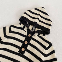 Load image into Gallery viewer, Baby Unisex Striped Crochet Rompers Wholesale 221202632
