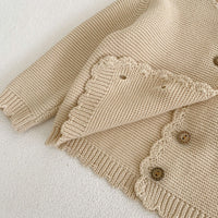 Load image into Gallery viewer, Baby Unisex Solid Color Crochet Cardigan Wholesale 221202634
