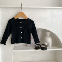 Load image into Gallery viewer, 2 Pieces Set Baby Kid Girls Solid Color Muslin&amp;Ribbed Tops And Pants Wholesale 221202637
