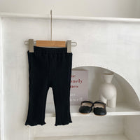 Load image into Gallery viewer, 2 Pieces Set Baby Kid Girls Solid Color Muslin&amp;Ribbed Tops And Pants Wholesale 221202637
