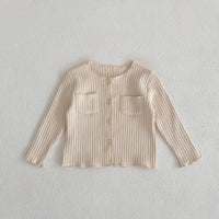 Load image into Gallery viewer, 2 Pieces Set Baby Kid Girls Solid Color Muslin&amp;Ribbed Tops And Pants Wholesale 221202637
