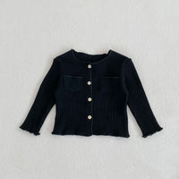 Load image into Gallery viewer, 2 Pieces Set Baby Kid Girls Solid Color Muslin&amp;Ribbed Tops And Pants Wholesale 221202637
