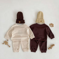 Load image into Gallery viewer, 2 Pieces Set Baby Unisex Cartoon Tops And Solid Color Pants Wholesale 221202641
